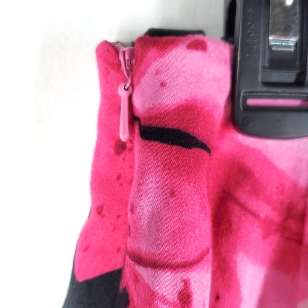 Olivia & Grace Pink Lily Zebra Print Mini Skirt Floral Animal Print Size 8 NWOT - Picture 7 of 13